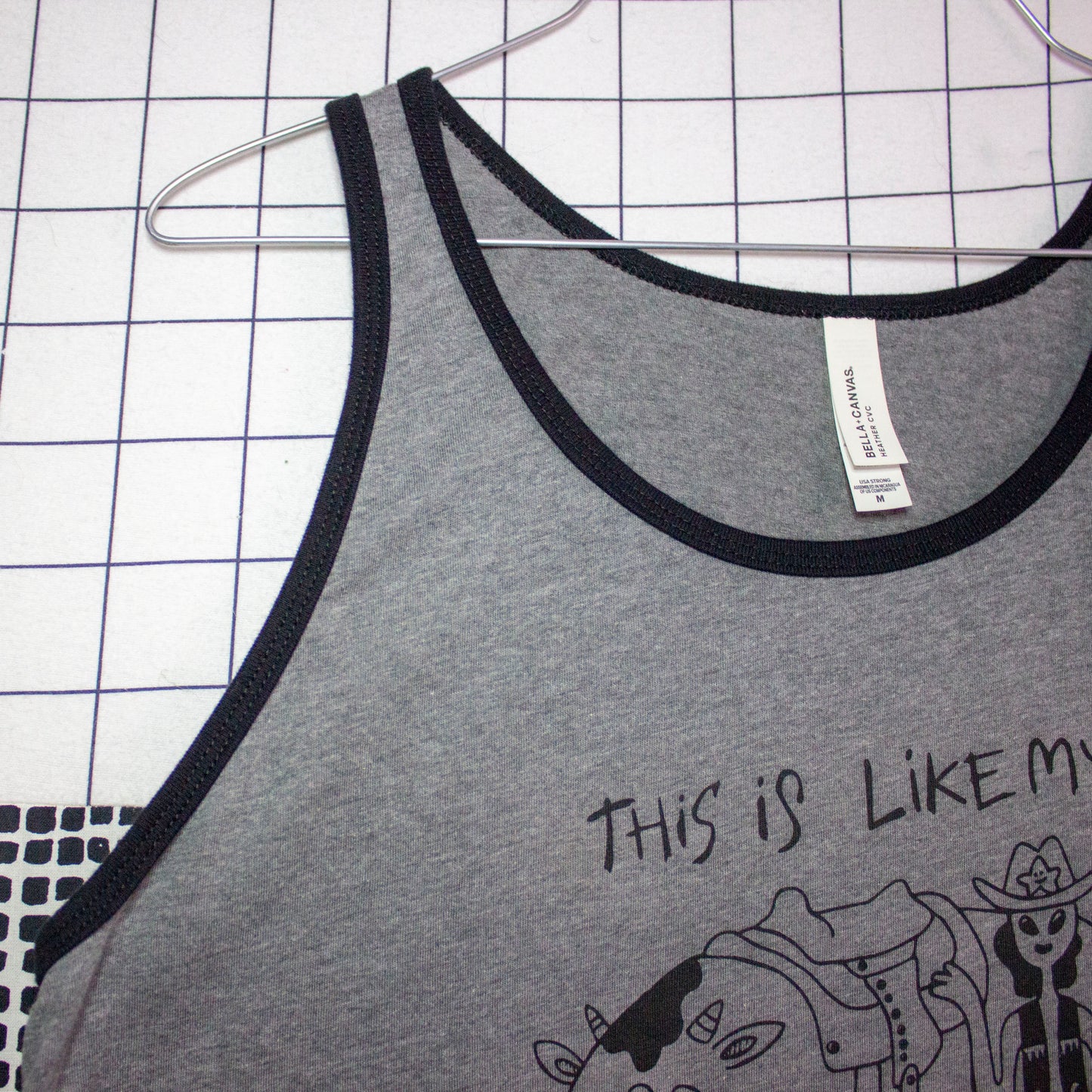 This Is My 3rd or 4th Rodeo | Screen Printed Tank Top | Alien Cowboy With Cow