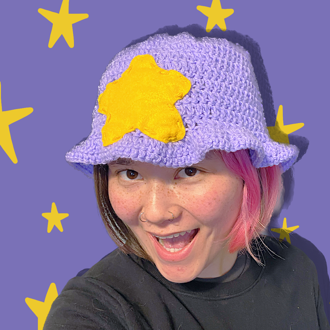 Star Crochet Bucket Hat Cowboy Hat | Handmade by Juliet
