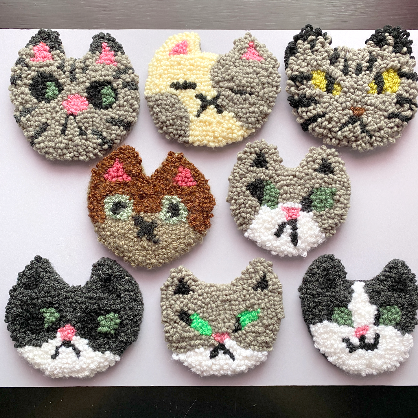 Mug Rug Coasters | Small Tabletop Rugs | Various Designs
