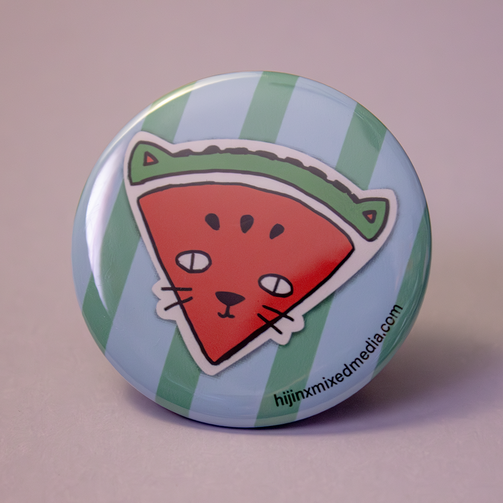 Assorted Fun Big Buttons (2.25 inch) | Original Illustrations & Typography