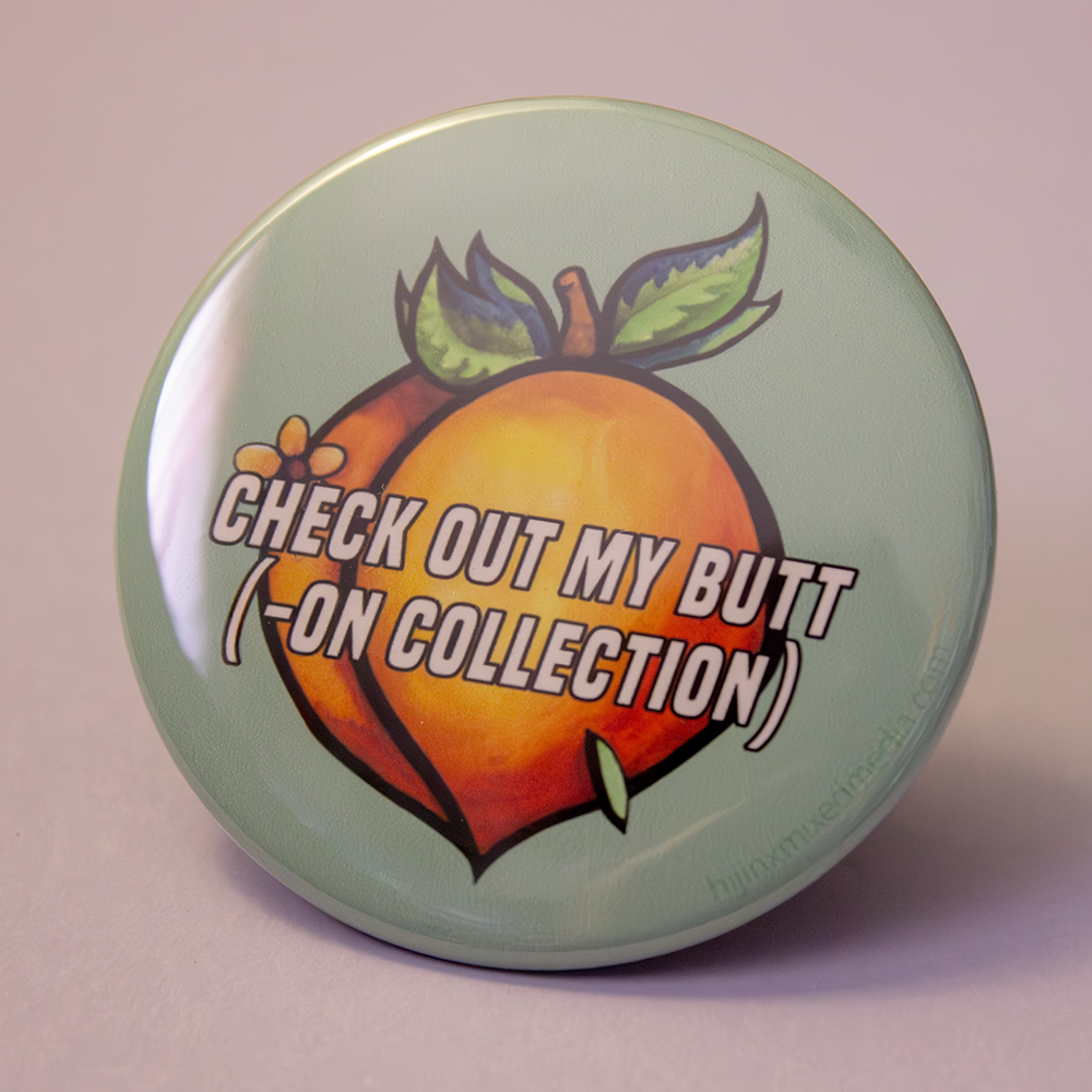 Assorted Fun Big Buttons (2.25 inch) | Original Illustrations & Typography