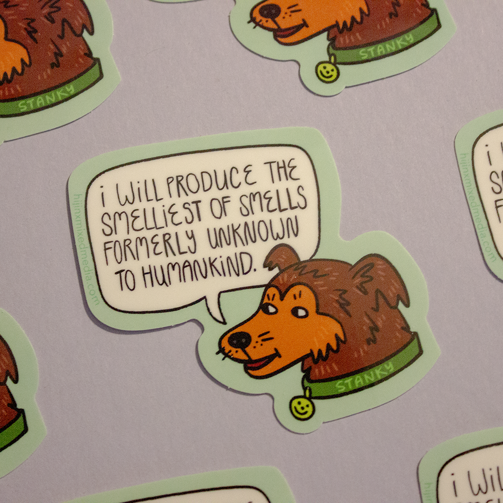 Assorted Eco-Friendly Waterproof Stickers | Original Art