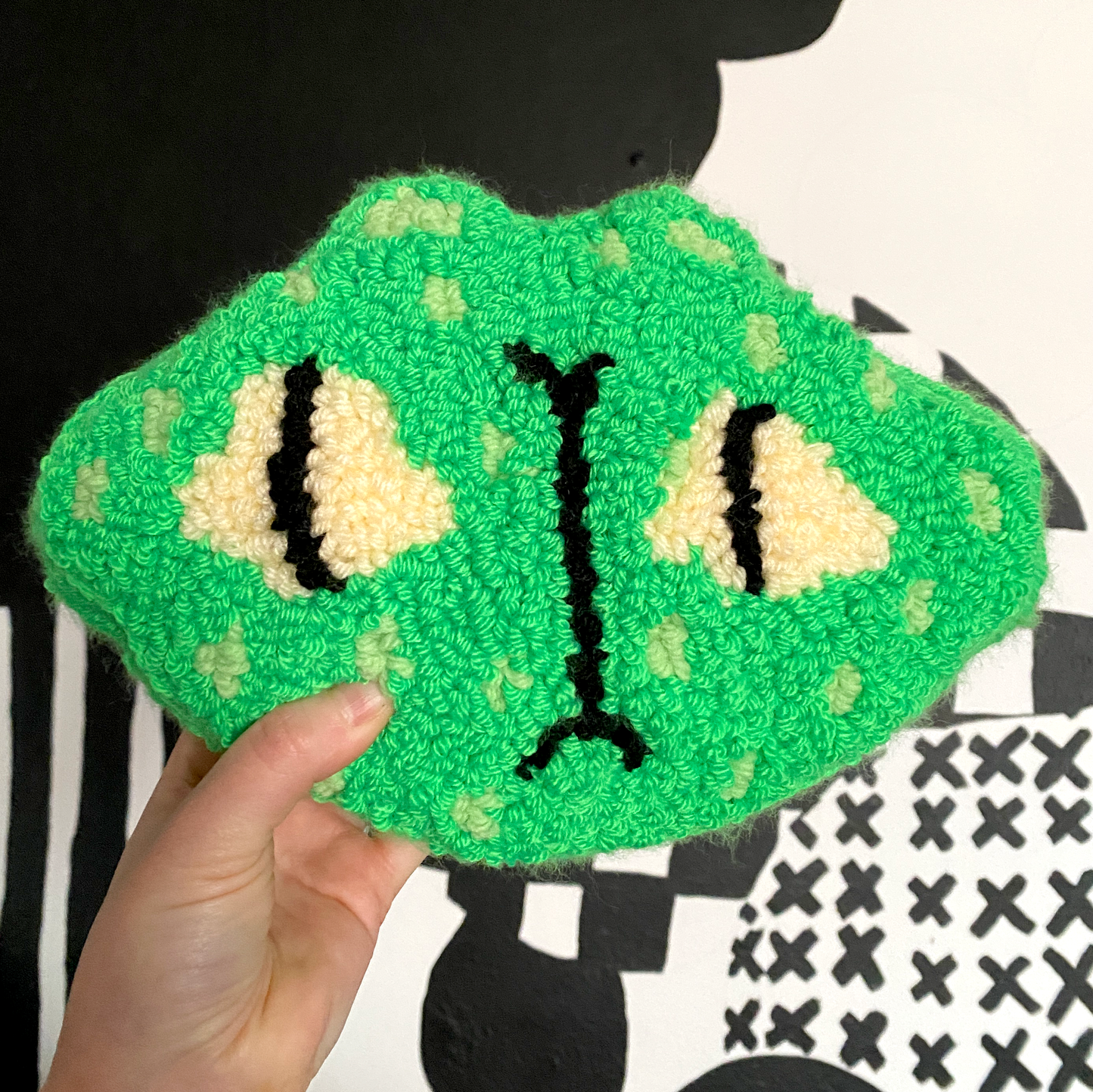 Fruit Cat Rug | Plushie, Wall-Hanging, Coaster | Punch Needle Tufting