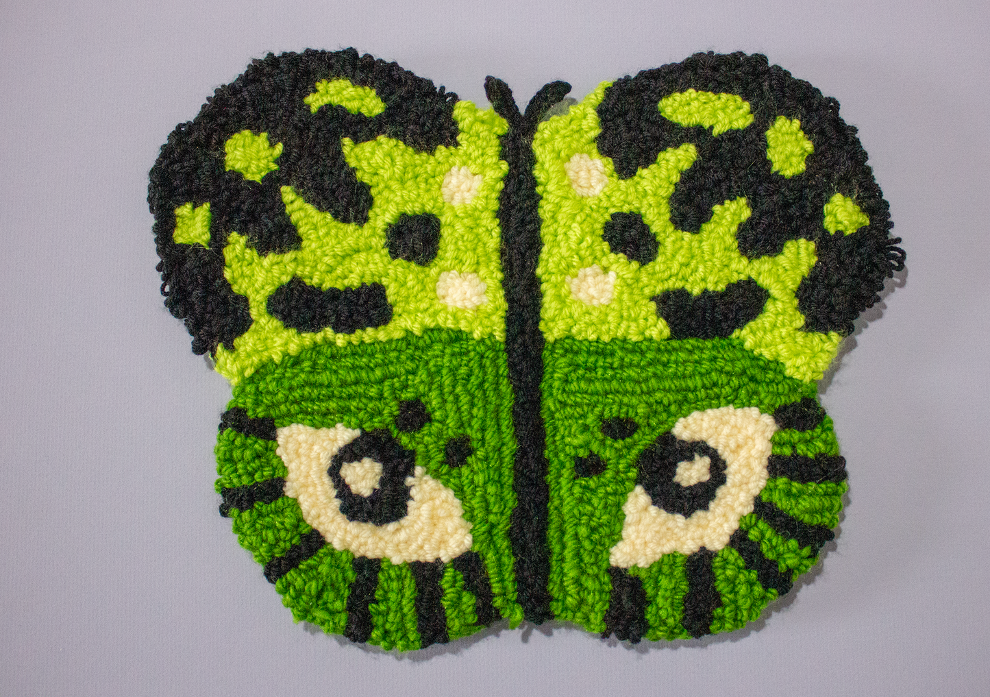 Butterfleye’s Garden | Butterfly Eyeball Rugs + Flowers | Assorted Colors | Handmade