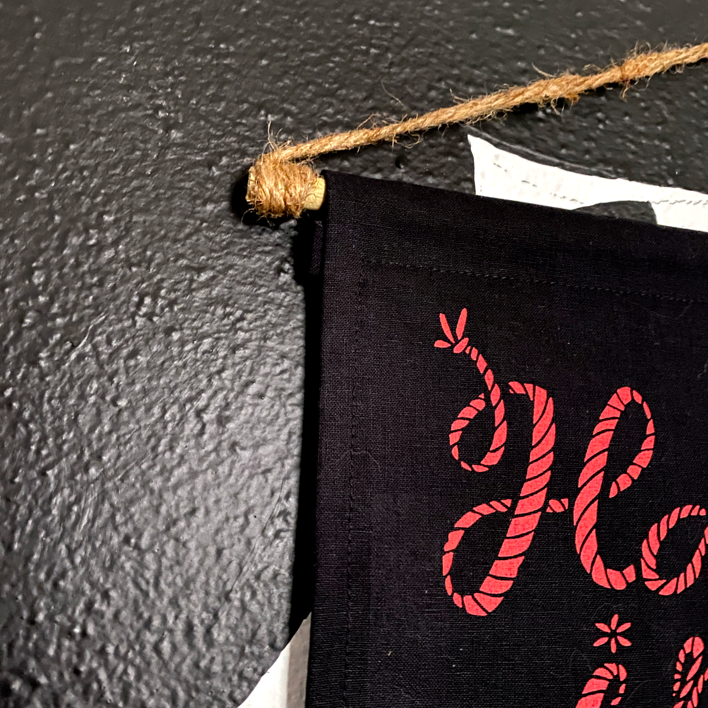 Hang In There (Or Else) Screen Printed Banner | Wall Hanging