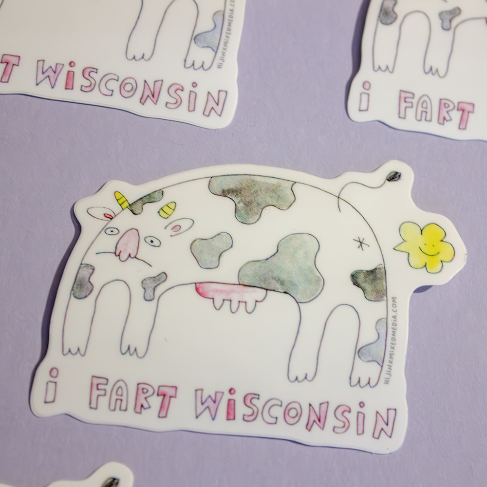 Assorted Eco-Friendly Waterproof Stickers | Original Art