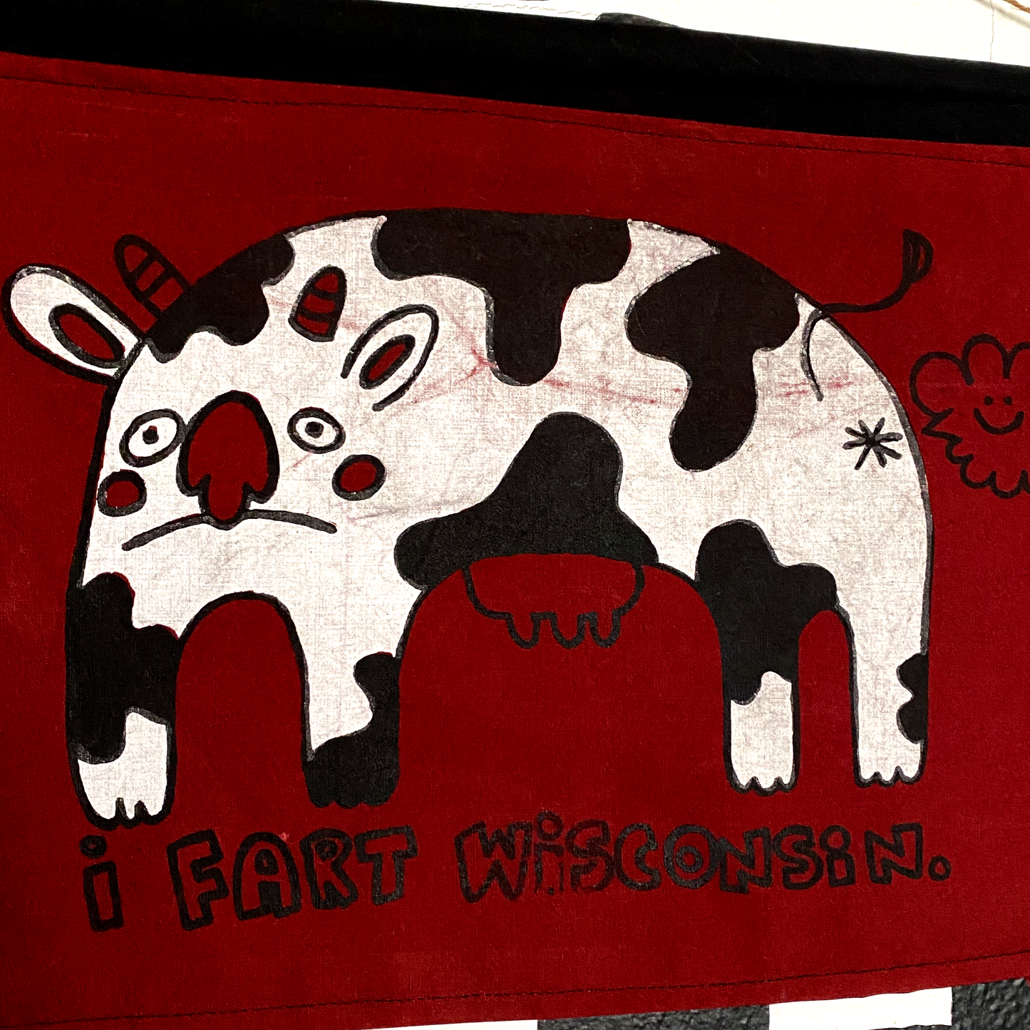 I Fart Wisconsin Screen Printed Banner | Wall-Hanging