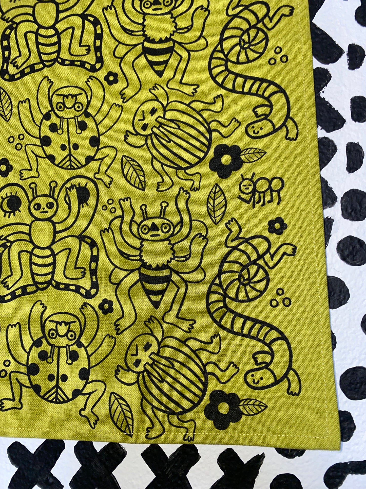 Buggin’ Banner | Screen Printed Original Illustration on Fabric