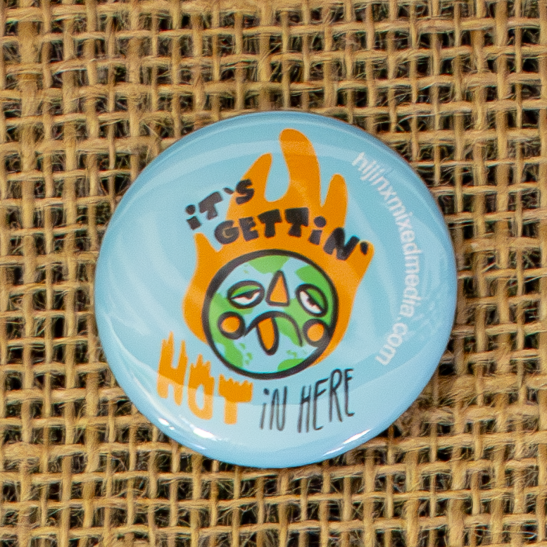 Assorted Fun Little Buttons! (1.5 inch) | Original Illustrations & Typography