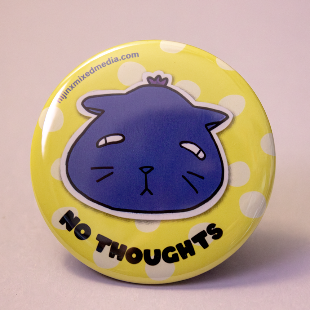 Assorted Fun Big Buttons (2.25 inch) | Original Illustrations & Typography