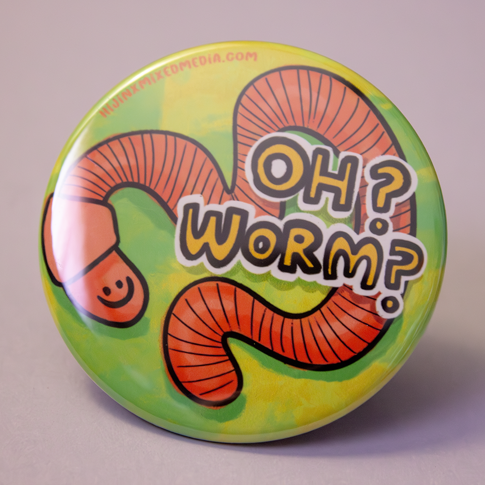 Assorted Fun Big Buttons (2.25 inch) | Original Illustrations & Typography
