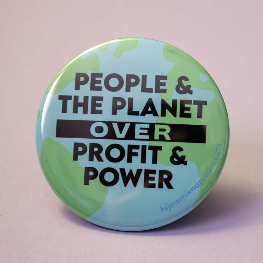Assorted Fun Big Buttons (2.25 inch) | Original Illustrations & Typography
