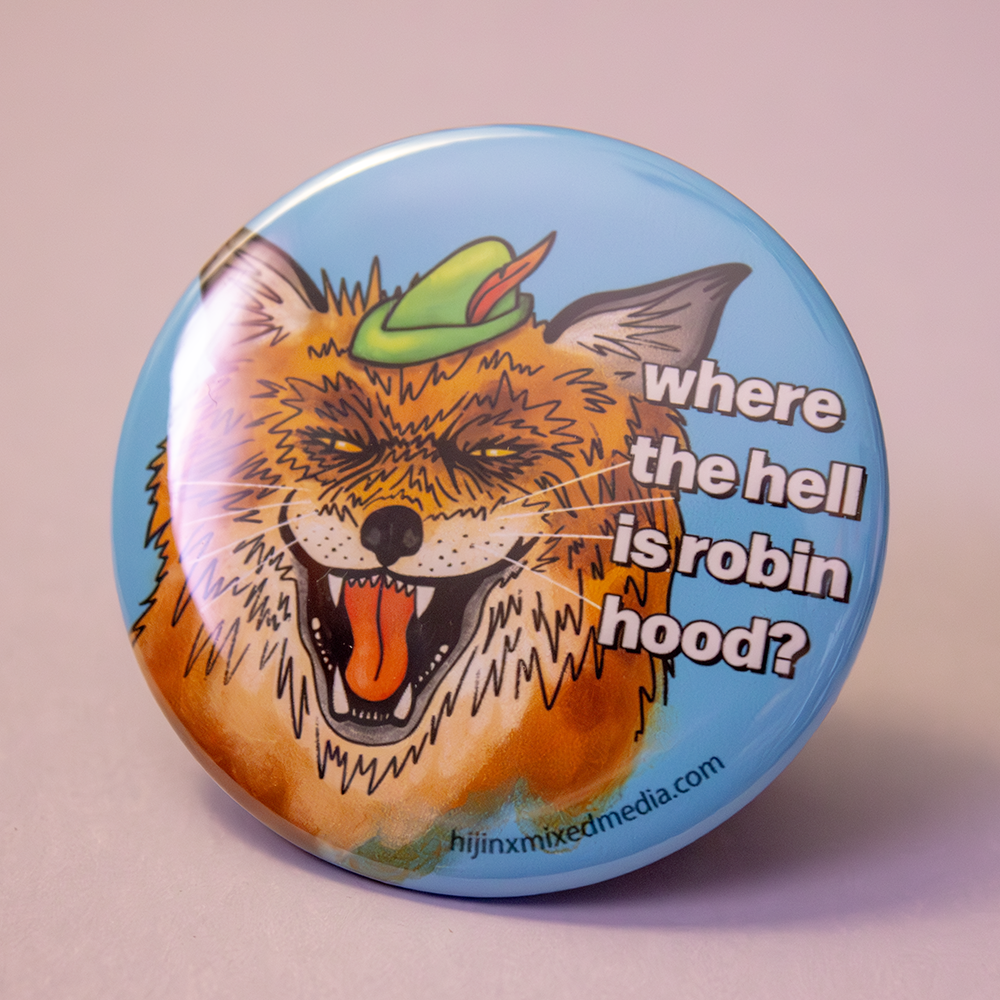 Assorted Fun Big Buttons (2.25 inch) | Original Illustrations & Typography