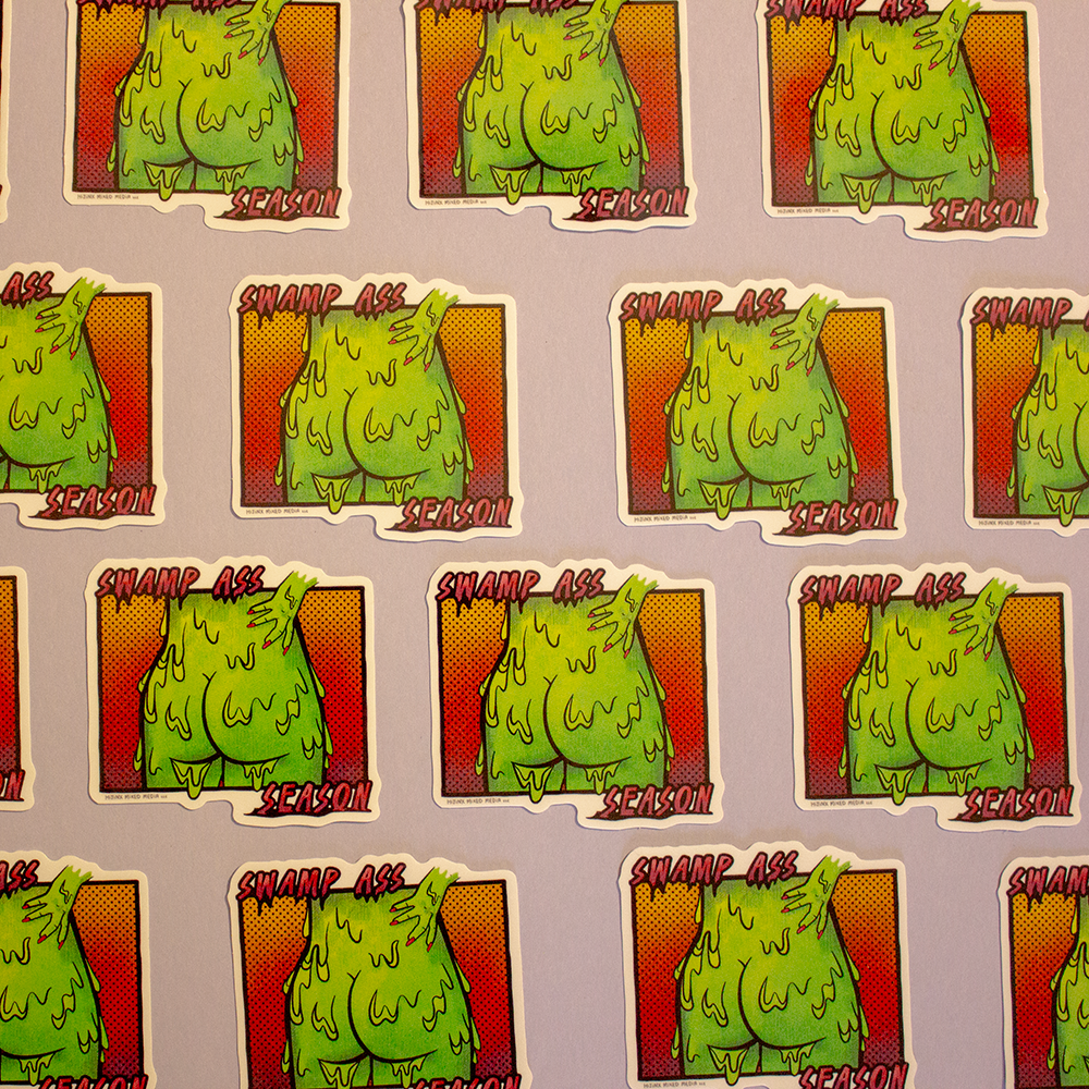 Swamp Ass Season Digital Illustration | Inkjet Print on Matte Photo Paper