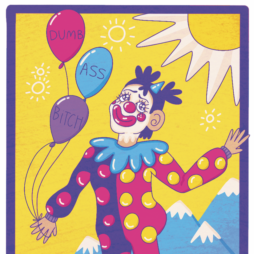 The Goddamn Moron | The Fool Tarot Card Original Illustration & Digital Print (Assorted Sizes)