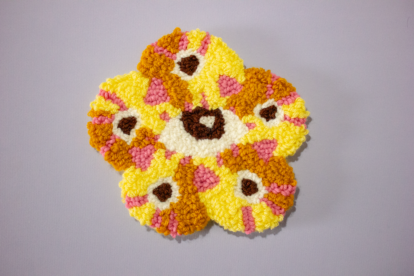Butterfleye’s Garden | Butterfly Eyeball Rugs + Flowers | Assorted Colors | Handmade
