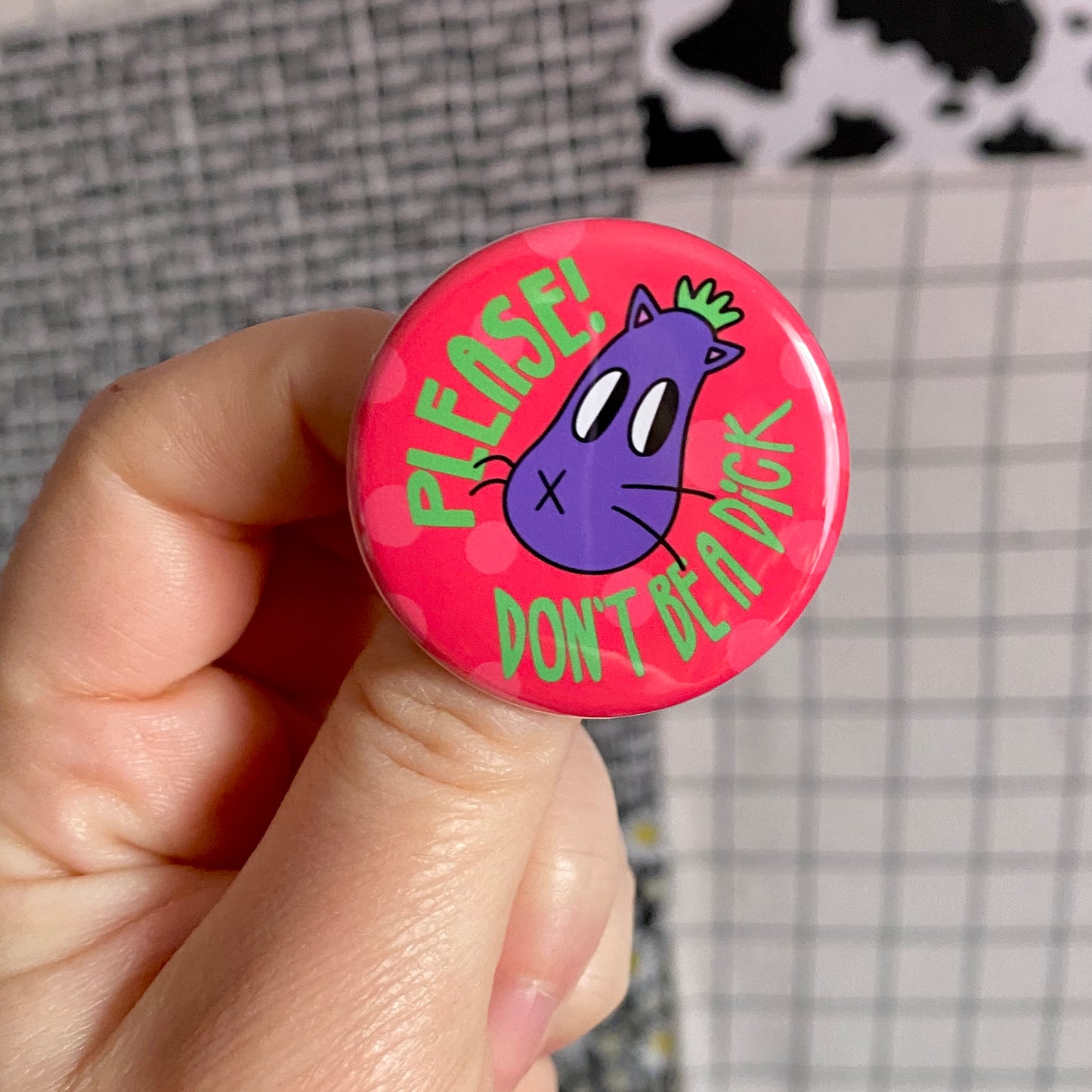 Assorted Fun Little Buttons! (1.5 inch) | Original Illustrations & Typography