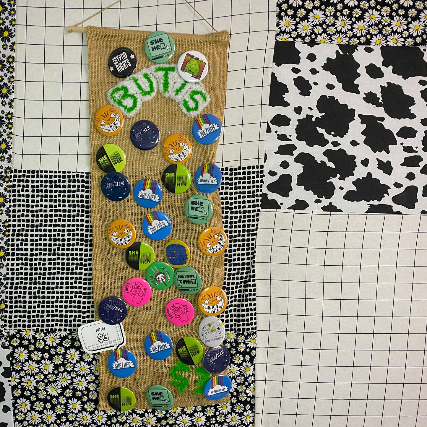 Assorted Buttons | Original Designs | Made In-House | Digital Prints