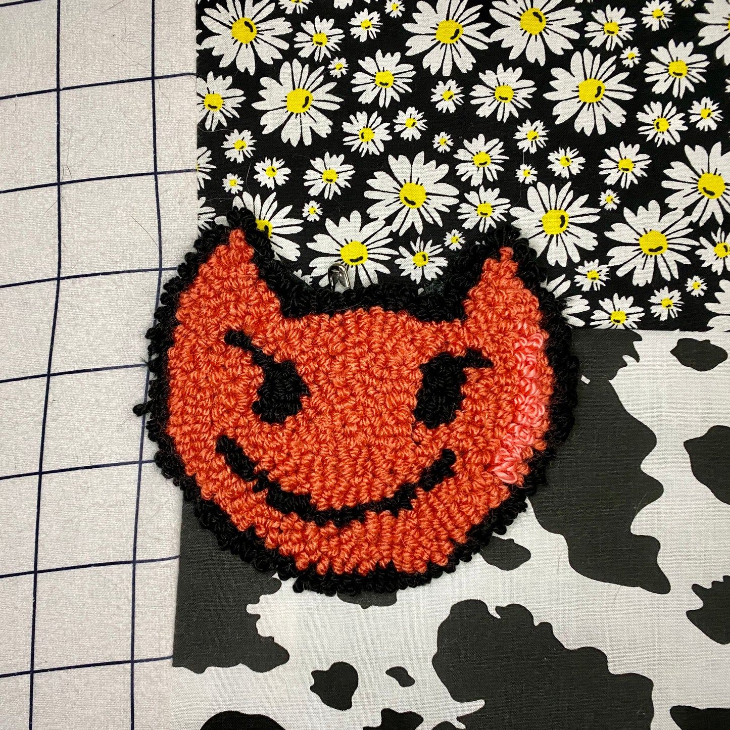 Rug Ornaments | Handmade Wall-Hanging Rugs | Needle Punch Fiber Art
