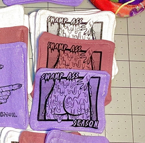 Swamp Ass Season Screen Printed Sew-On Patch | Assorted Colors