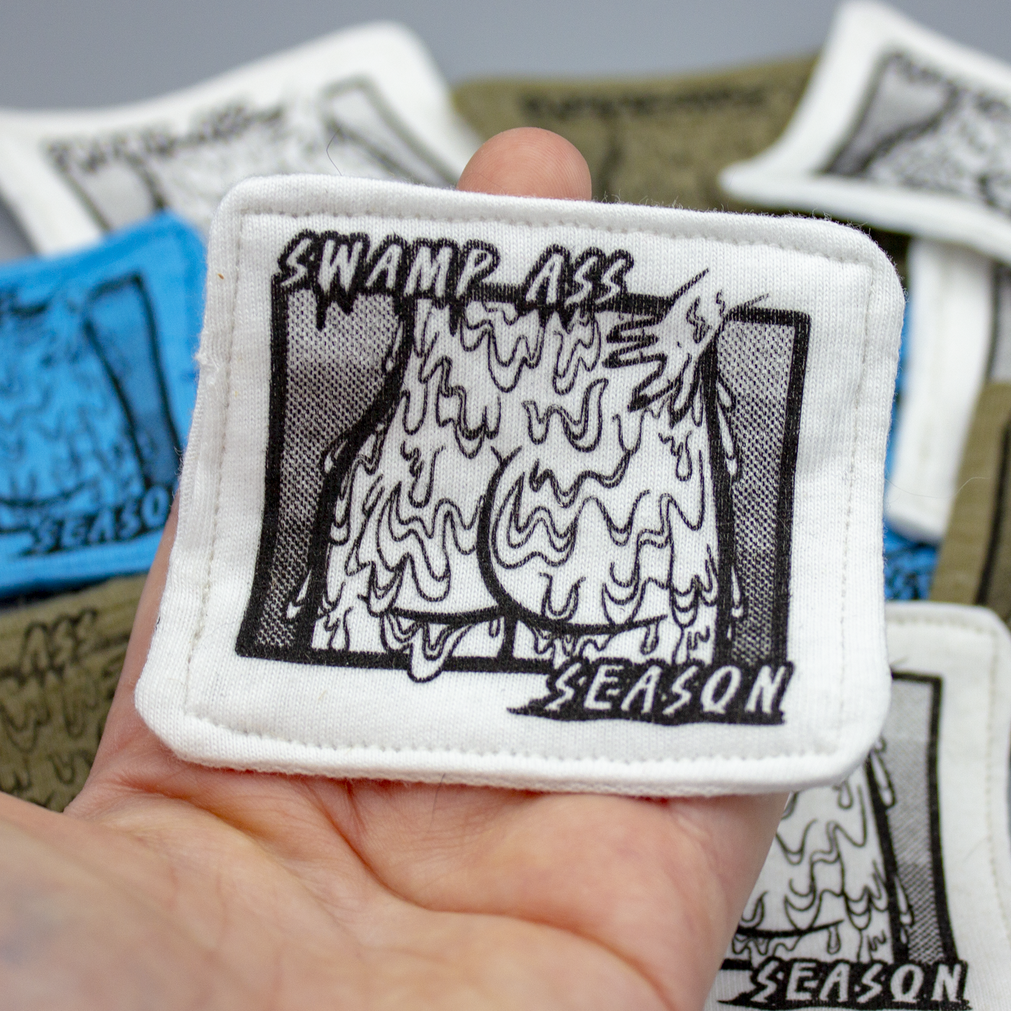 Swamp Ass Season Screen Printed Sew-On Patch | Assorted Colors