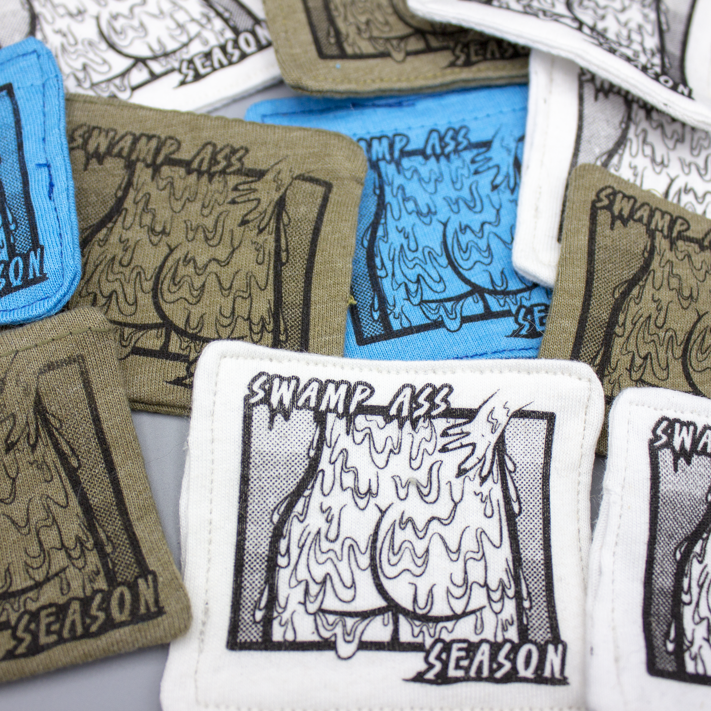 Swamp Ass Season Screen Printed Sew-On Patch | Assorted Colors