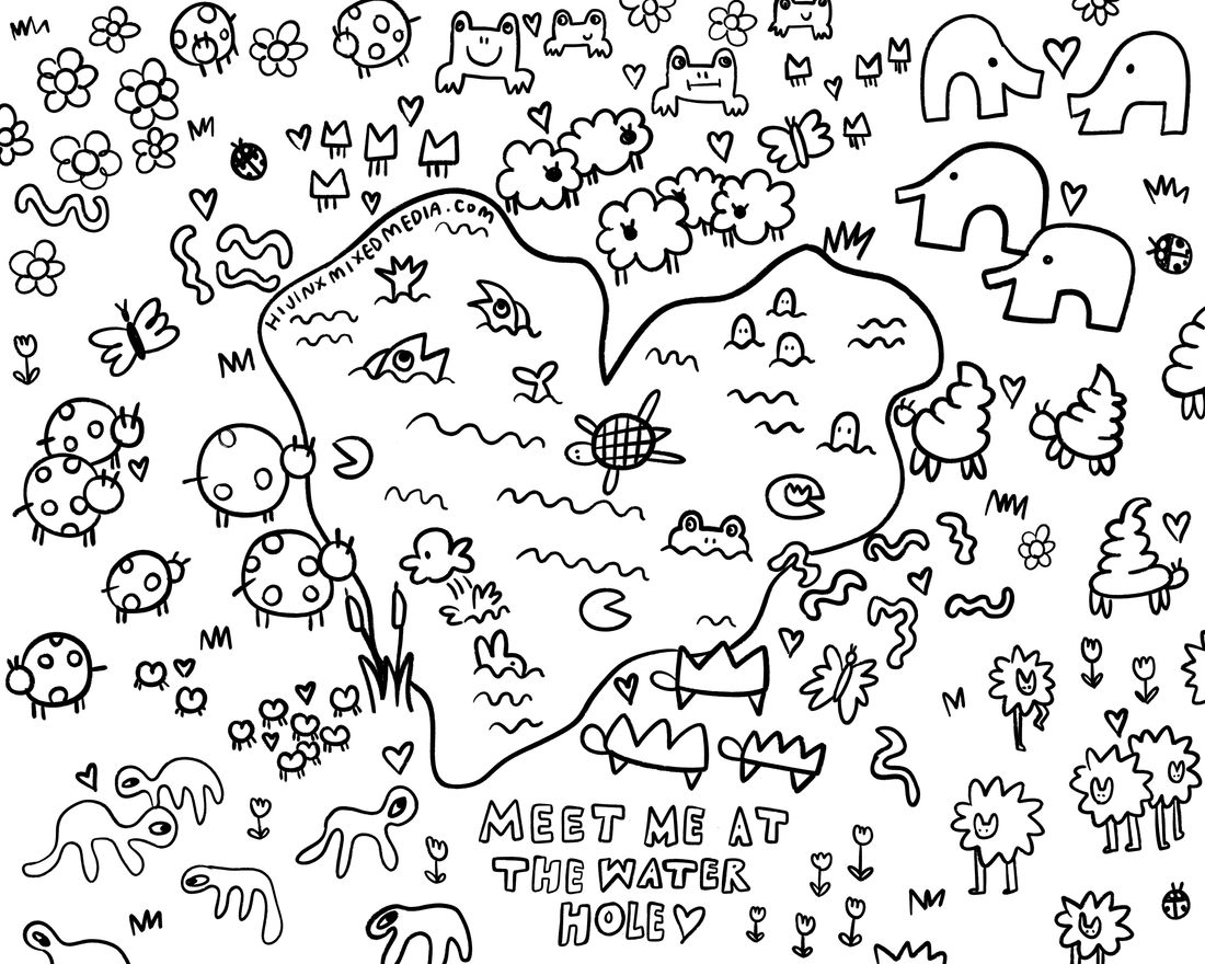 Coloring Pages To Process the Communal Trauma of the USA