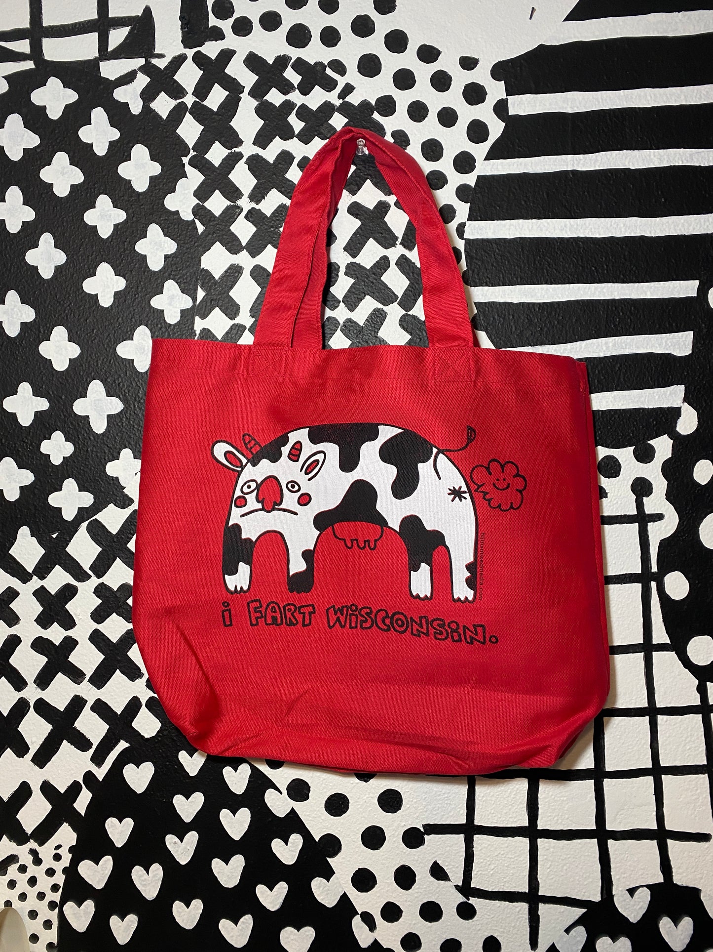 I Fart Wisconsin Tote Bag | Reusable Canvas Bag | Screen Printed Original Design