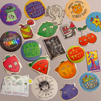 So Many Stickers! | Eco-Friendly Waterproof Stickers | Original Art