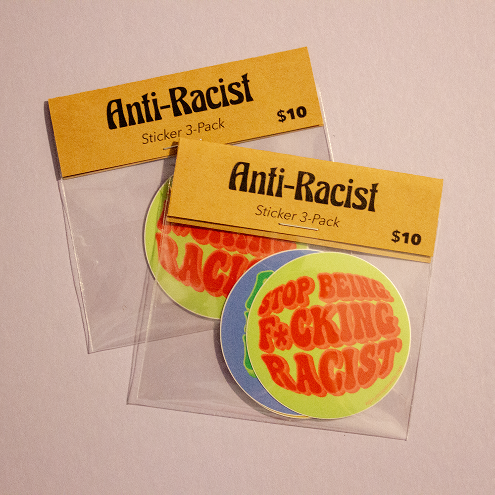 Anti-Racist Sticker 3-pack