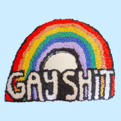 Rainbow Pride Rug Mirrors | Gay Shit | Work It