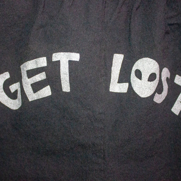 Get Lost Boxer Shorts | 100% Cotton Shorts with 2 Screen Printed Designs Front & Back | Milky Martian Spilled Milk Carton