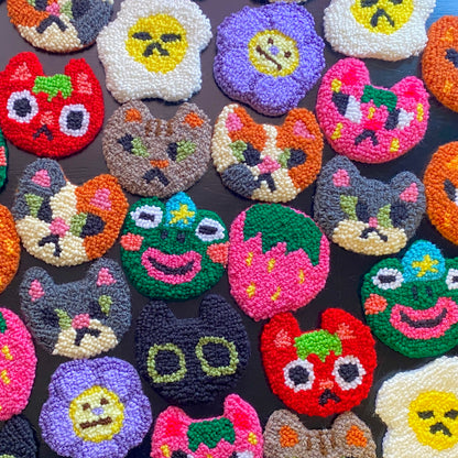 Mug Rug Coasters | Small Tabletop Rugs | Various Designs