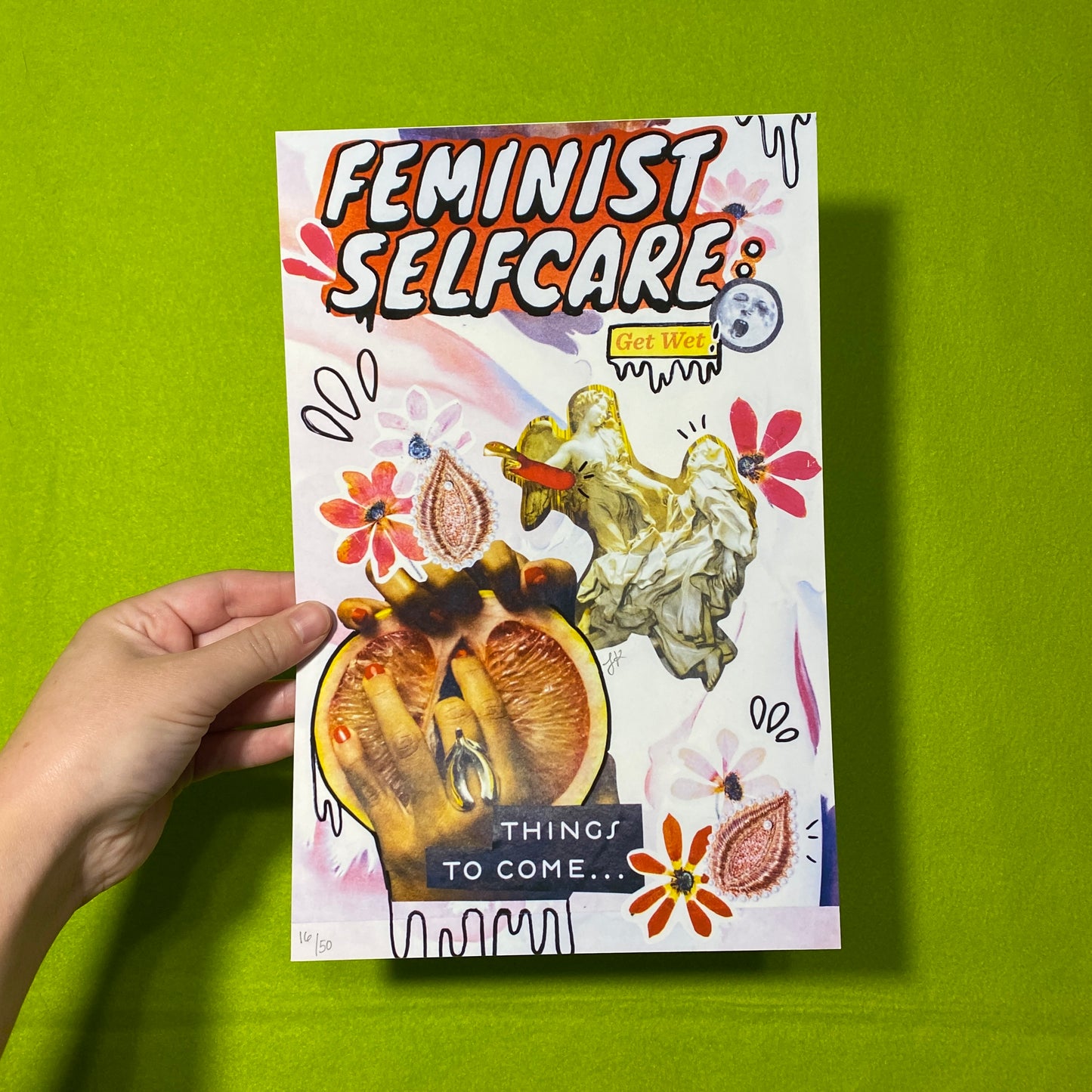 Feminist Self-Care | Mixed Media Digital Print | Assorted Sizes