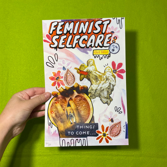 Feminist Self-Care Sex Positive Collage Art Print