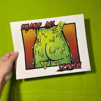 Swamp Ass Season Digital Illustration | Inkjet Print on Matte Photo Paper