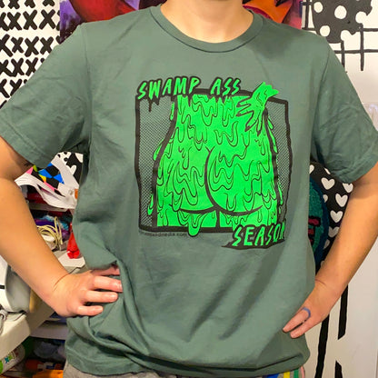 Swamp Ass Season 2-Color Screen Printed Tee | Gross Body Positivity