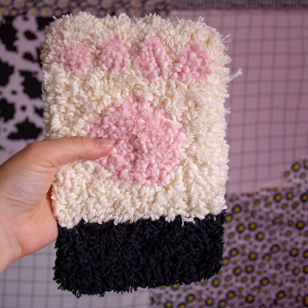 Kitty Cat Paw Rug | Tabletop Rug | Perfect for Petting