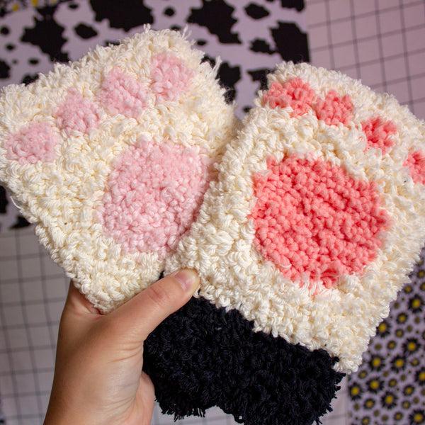 Kitty Cat Paw Rug | Tabletop Rug | Perfect for Petting