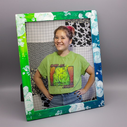Hand-Painted Frame | Upcycled Frames