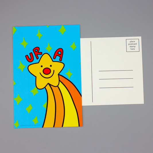Ur A Star 4x6 Postcard