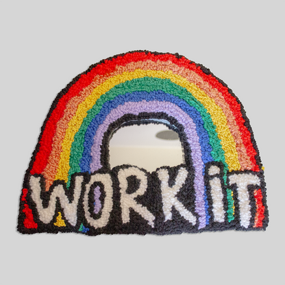 Rainbow Pride Rug Mirrors | Gay Shit | Work It