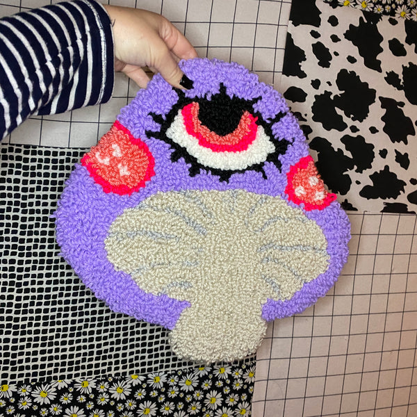 Eyeball Envy | Mushroom Rug | Machine Punched