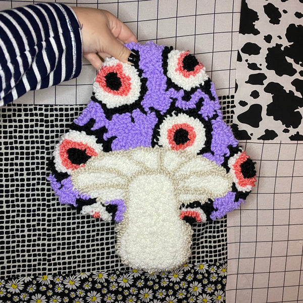 Eyeball Envy | Mushroom Rug | Machine Punched