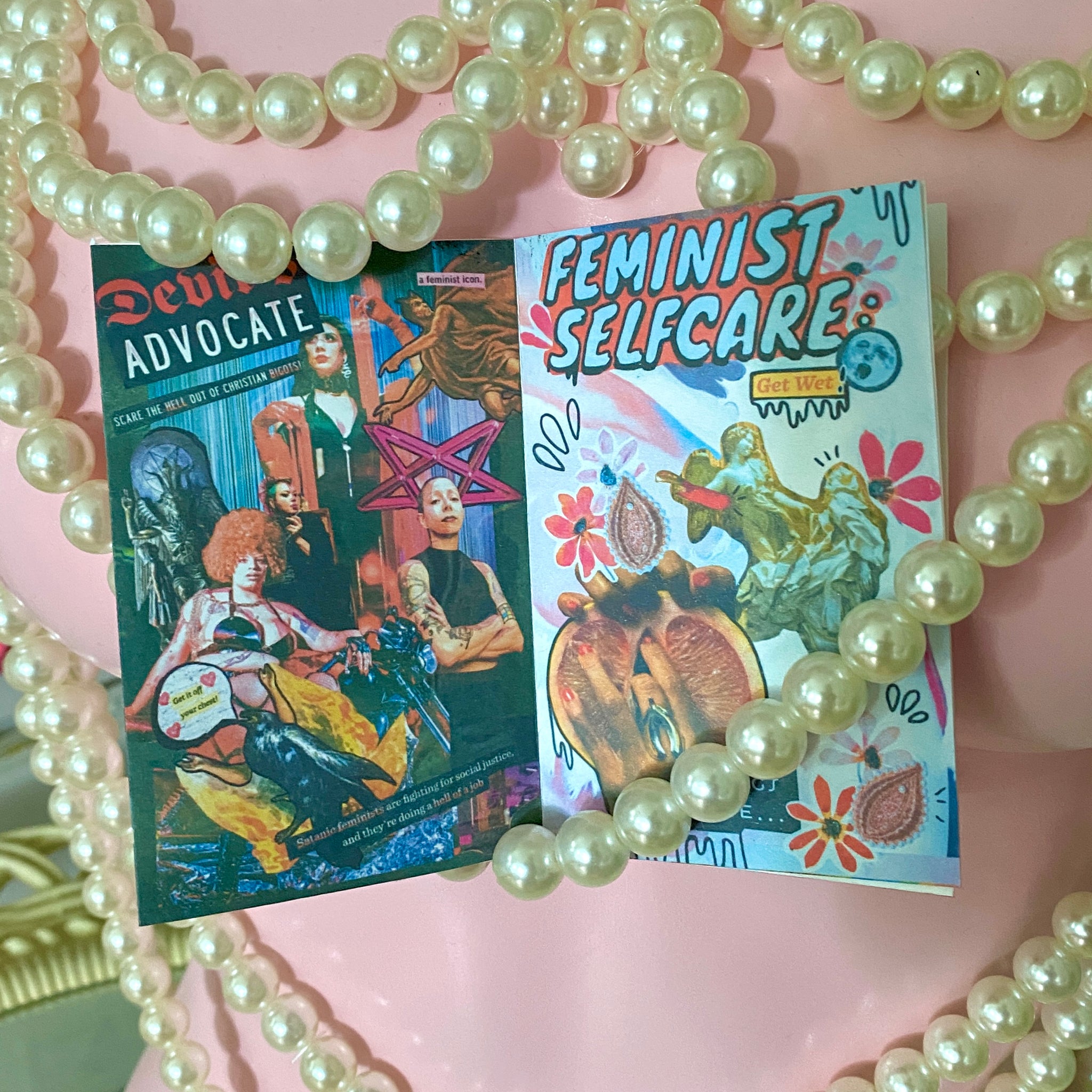 Sexy Feminist Collages for Sexy Feminists Zine | 1 Sheet Mini Zine Digital Print