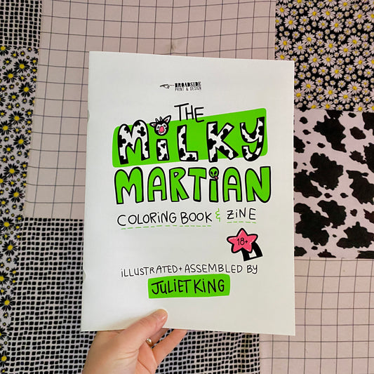 Milky Martian Coloring Book & Zine | Original Art Digital Prints | 18+ Content