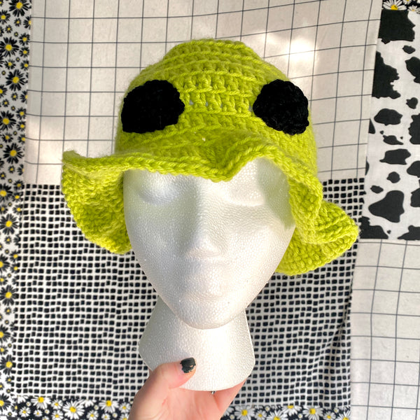 Alien Crochet Bucket Hat | Assorted Colors | Handmade by Juliet