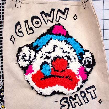 Clown Shit Tote Bag with Rug