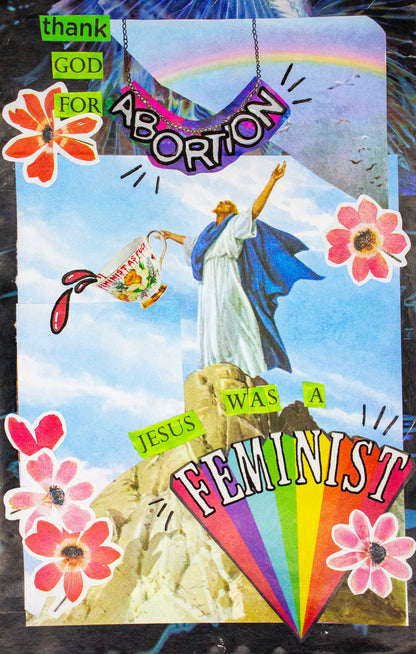 Thank God For Abortion (Feminist Jesus) Art Print
