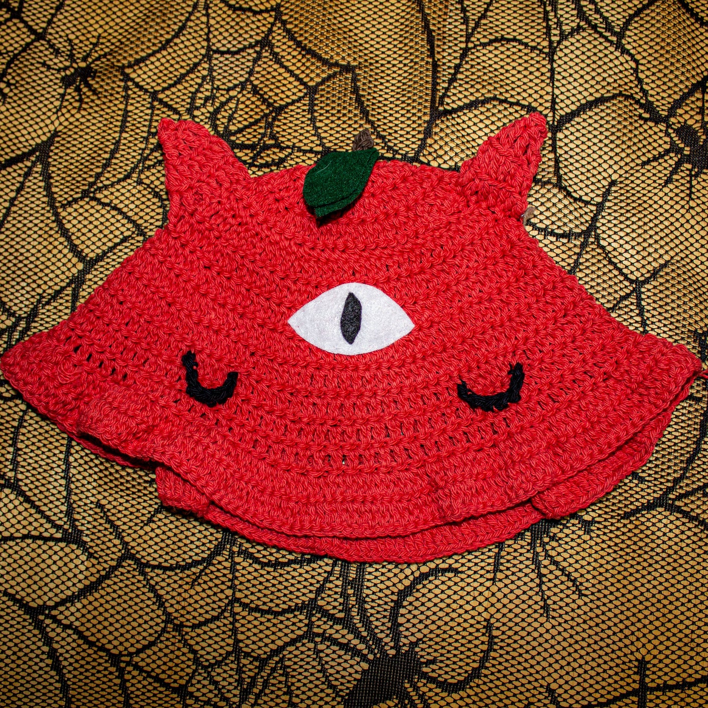 Furbidden Fruit Cat Crochet Bucket Hat | Made To Order